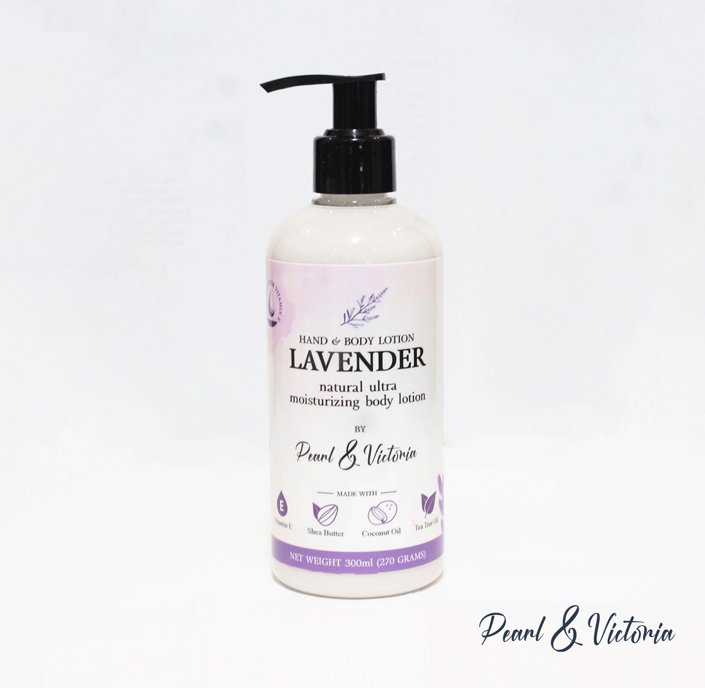 Pearl & Victoria Natural hand and body lotion - Lavender
