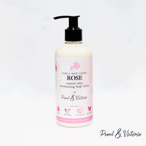 Pearl & Victoria Natural hand and body lotion - Rose